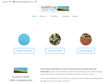 Tablet Screenshot of earthandwater.com.au